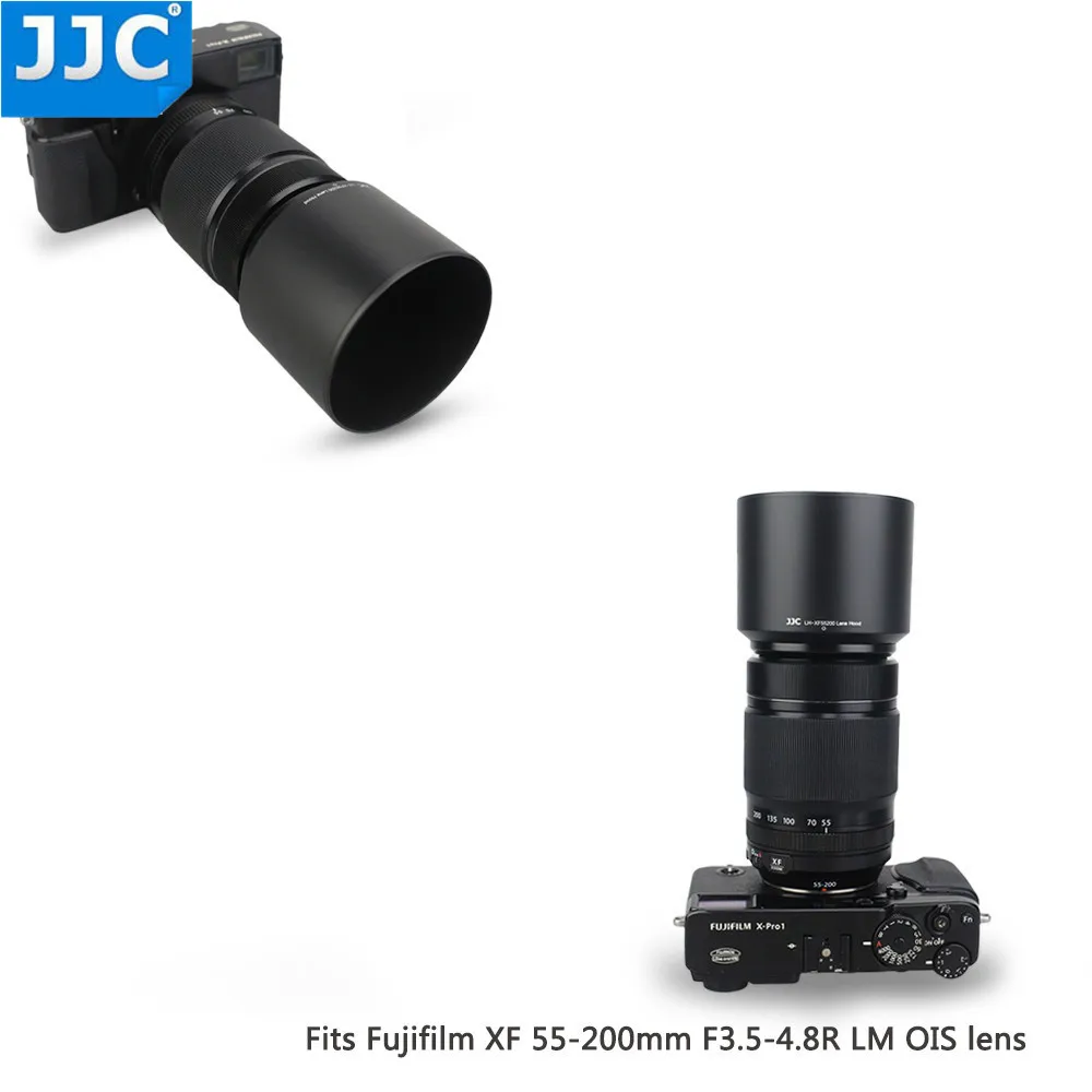 Jjc カメラレンズフード富士フイルム XF 55-200 ミリメートル F3.5-4.8