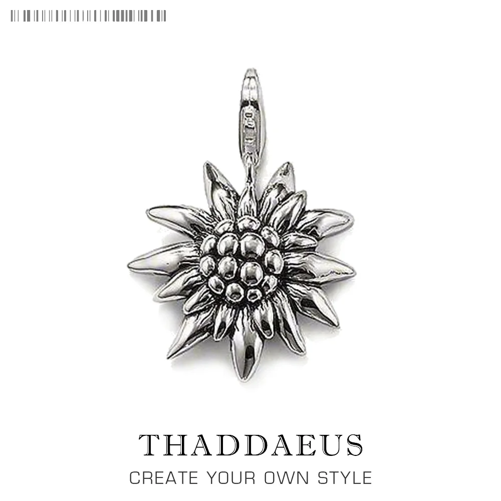 Pendant Edelweiss , 2019 Winter Brand New Pure  Jewelry Europe Style Bijoux Accessories Gift For  Men Woman