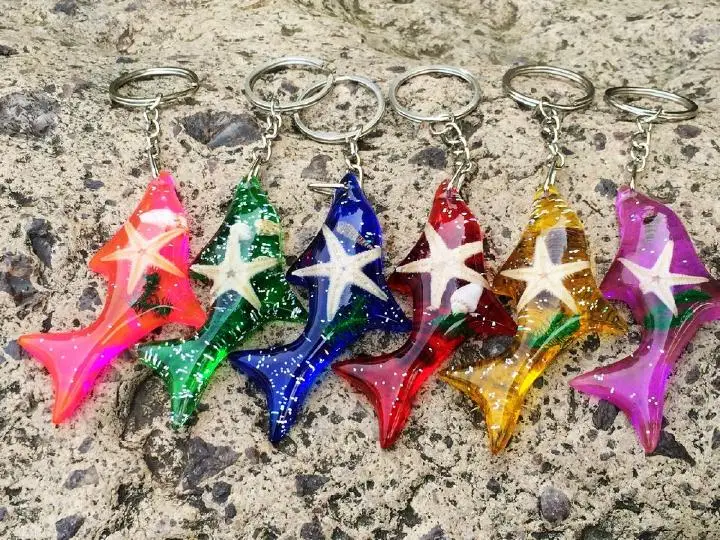 6 Keychain New Arrival Starfish Shape Fashion Jewelry