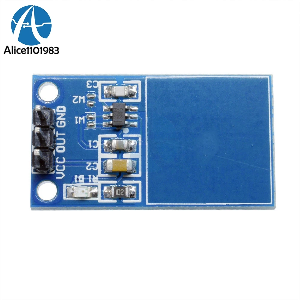 TTP223 Papan Modul Sensor Sentuh Digital Sakelar Sentuh Kapasitif UNTUK Arduino 2.0V-5.5V