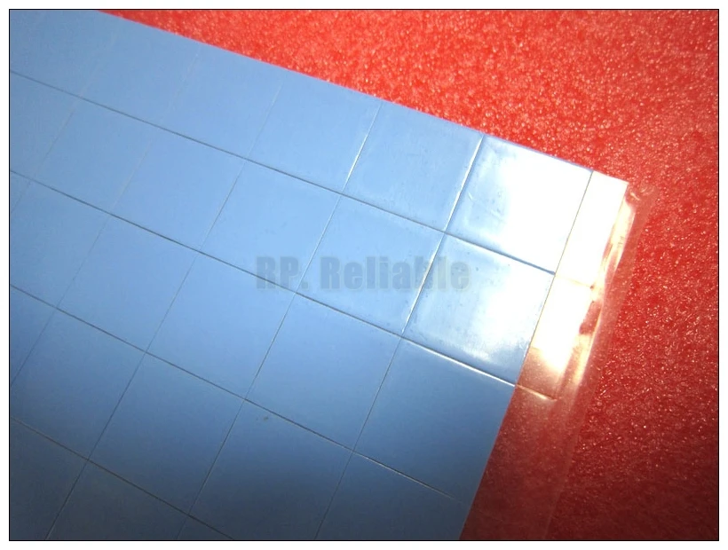 

1000x 20mm*20mm*2.0mm Soft Silicone Heat Transfer Pads Mat for LED Module Insulation, Thermal Conductive, PC GPU Cooling