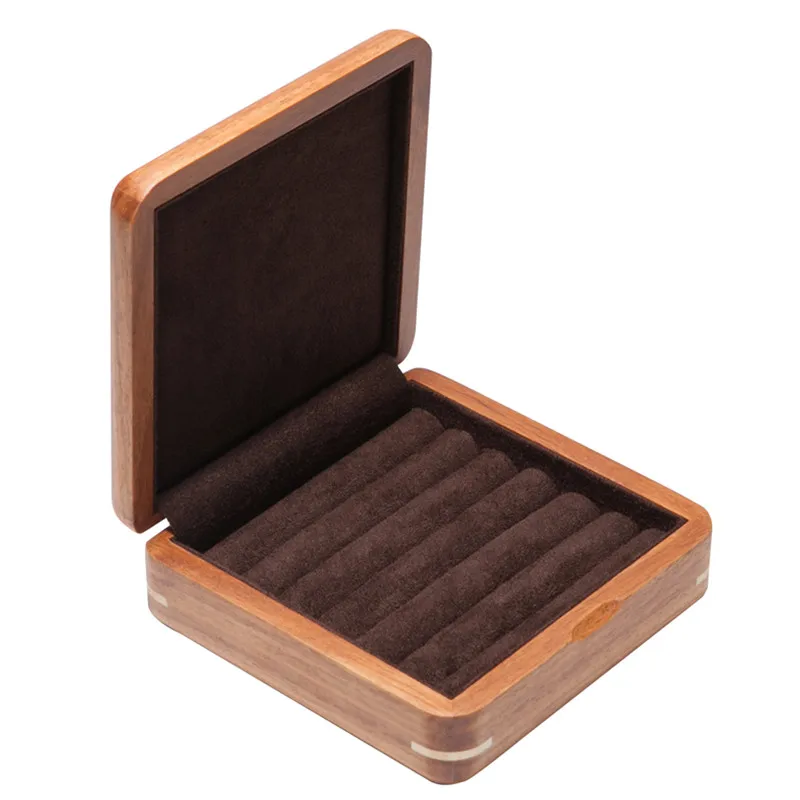 Luxury Wood Packing Display Jewelry Box And Travel Case Wedding Ring Stud Earring Cuff-link Organizer Women Men Elegant Gift