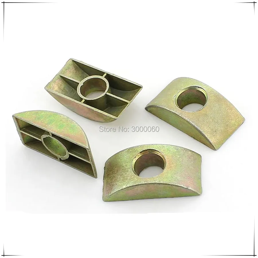 M8 Color Zinc Plated Carbon Steel Furniture Connection Fittings Semi-circular 너트 Half Moon Nuts Tuercas 100pcs/Lot