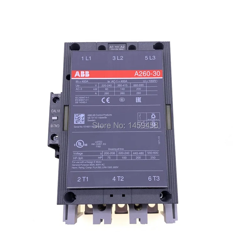 

Контактор ABB A260-30-11 AC110V высокого качества, электрические компоненты