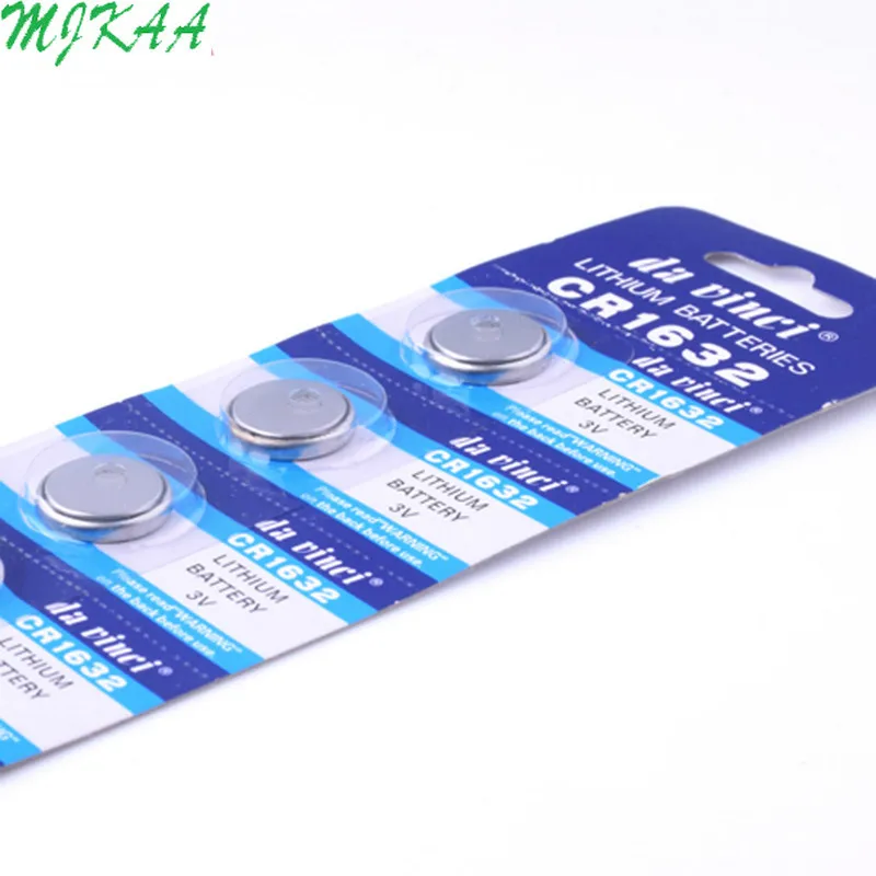 5pcs/pack CR1632 Button Batteries LM1632 BR1632 ECR1632 Cell Coin Lithium Battery 3V CR 1632 For Watch Electronic Toy Remote