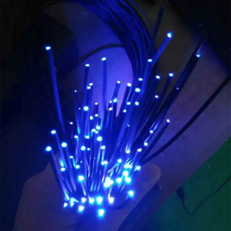 

500M/roll 1.0mm(inner Dia.) Black PMMA Plastic end glow Fiber Optic cable f/Light Engine Driver Home Hotel DIY car ceiling decor