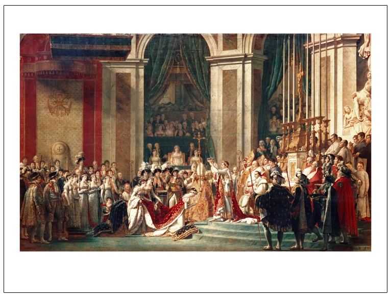 figurative poster print Imagich Top 100 prints Consecration of Napoleon Coronation of Empress Josephine By Jacques Louis David