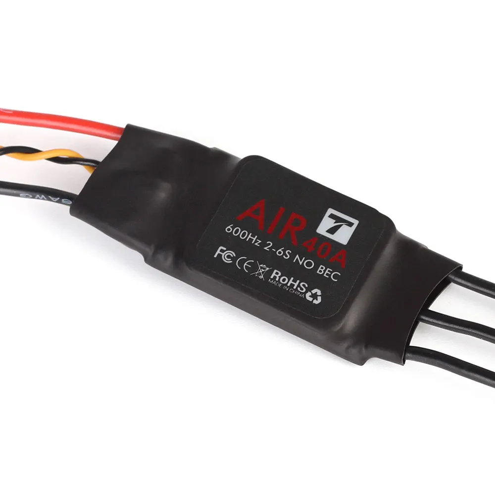 T-MOTOR ESC Air 40A (2-6S 600HZ NO BEC) Brushless Motor Electronic Speed Controller for Multicopter