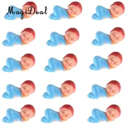 Hot Sale 24pcs Mini Sleeping Baby Figures Doll Boy Girl Baby Shower Favor Party Bag Filler Table Home Decorations -Plastic