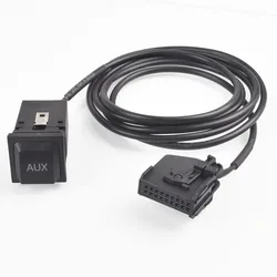 Auto Car Aux-in RNS2 MFD2 AUX Pulsante Audio Adattatore Presa Kit 18Pin Per Skoda Octavia II Per Seat Leon Per VW Touareg Touran