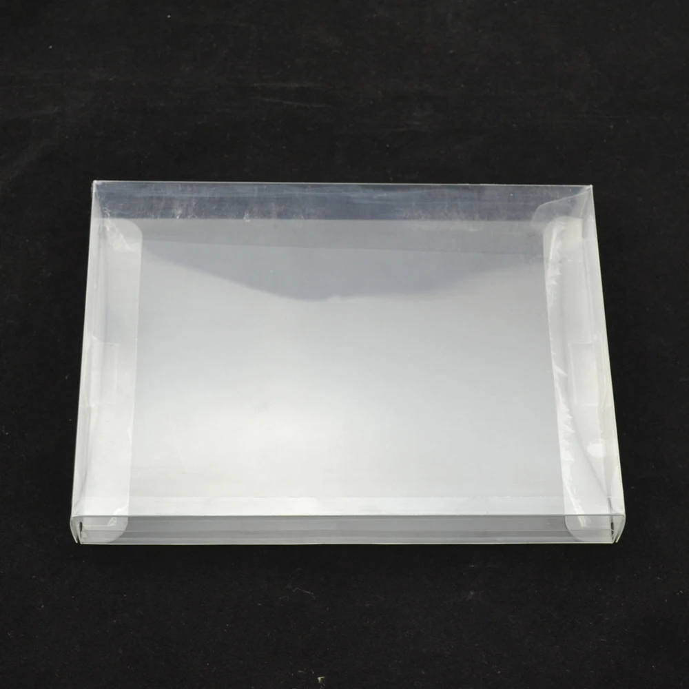 High quality retail Transparent retail protective Plastic box Protector PET Case shell for PAL NTSC SNES CIB Game Cartridge