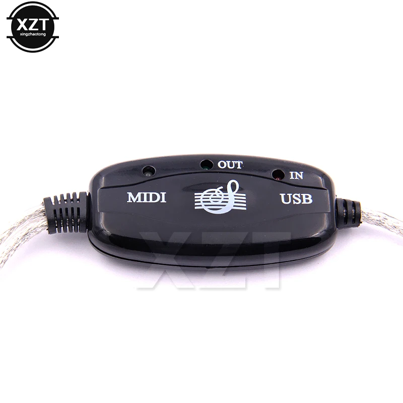 MIDI USB IN-OUT Converter Professional MIDI อินเทอร์เฟซเสียงเพลงสำหรับแป้นพิมพ์สำหรับเปียโนไฟฟ้ากลองอะแดปเตอร์