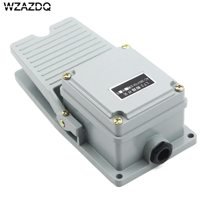 WZAZDQ Foot Switch LT-3 MachineTool Accessory Switch Operating Voltage AC 380V Rated Current 10A(Shell Material: Aluminum Alloy)