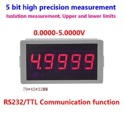 GWUNW BY56W DC 5.0000 V (5 V) Voltmetro ad alta precisione a 5 bit RS232 Comunicazione seriale segnale di allarme Tester di tensione