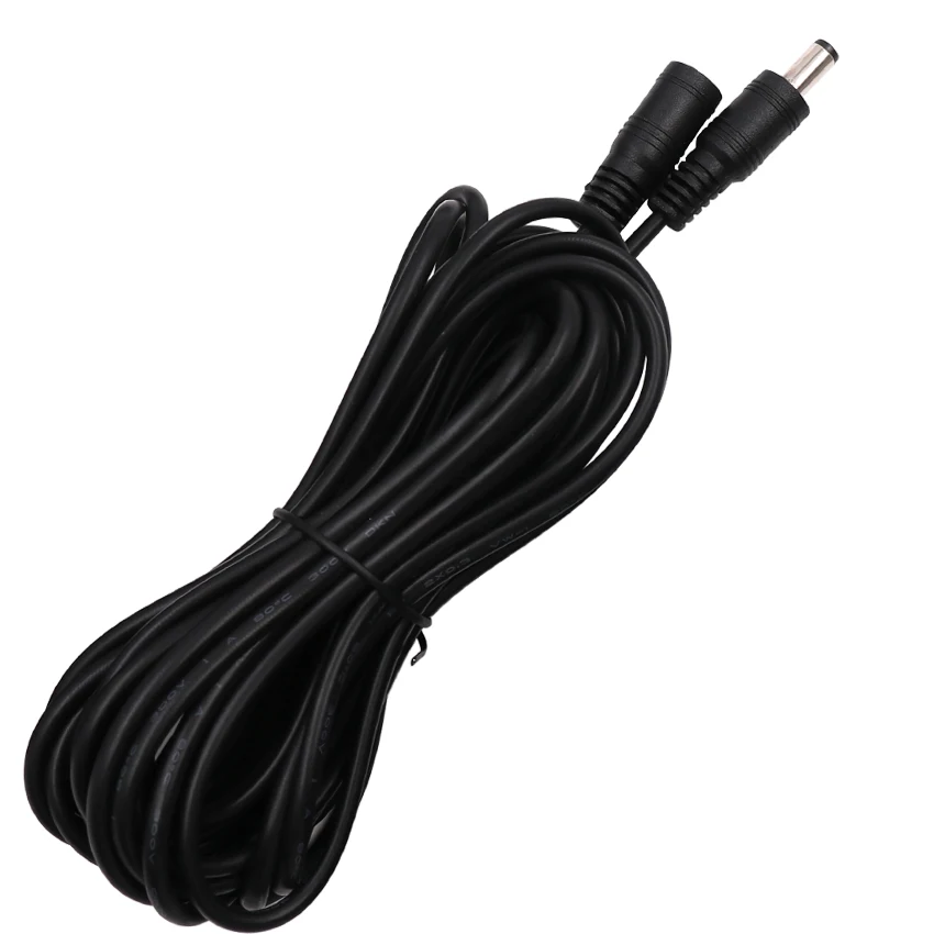 5-24V DC Connector Power Plug With 1M 2M 3M 5M 10M Extension Wire 5.5 X 2.1 mm DC Female Male Jack Adapter Accessories