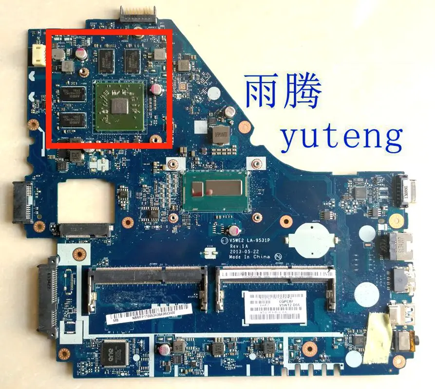 For ACER E1-572G Laptop Motherboard Mainboard V5WE2 LA-9531P NBMFP1100B I5-4200 CPU DDR3 100% Test ok Shipment