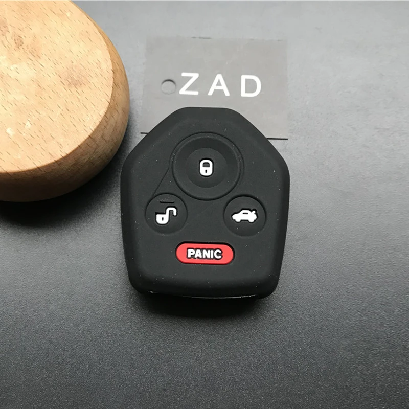 ZAD 4 buttons silicone car key case Shell cover For for Subaru Tribeca Forester WRX XV Outback Legacy Impreza Crosstrek