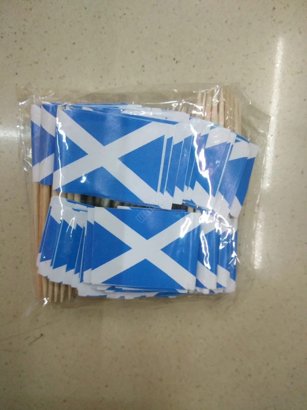 Mini Scotland Toothpick Flag 50Pcs Paper Food Picks Dinner Cake Toothpicks Cupcake DecorationFruit Cocktail Sticks
