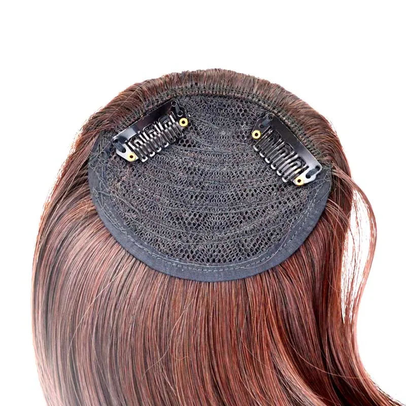 Jeedou Haar Pony Synthetische 30g 2 Clips Clip Auf Haar Reale Natürliche Schwarz Braun Asymmetrie Fringe Gradienten pony