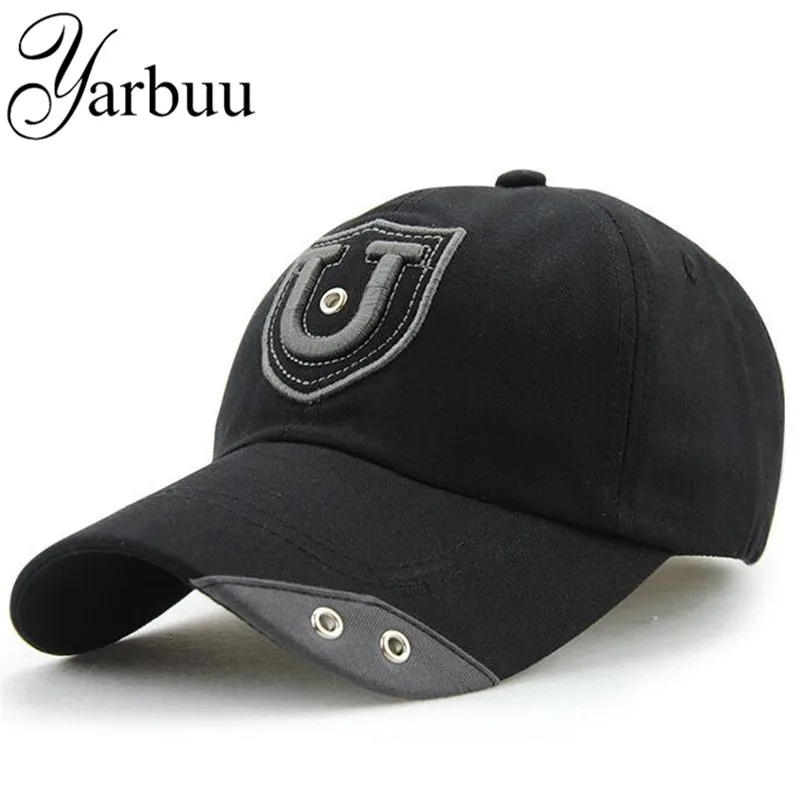 [YARBUU]baseball caps letter U embroidery cap spring cotton hat for men women new fashion Solid color adjustable peaked cap hats