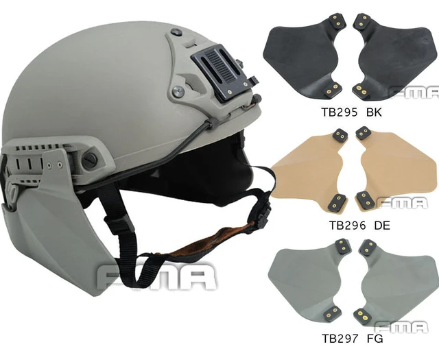 Fast Mich ACH Helmet Cover Up Armor Protection Helmet Rail Side Ear Cover  OPS-Core helmet rail - AliExpress