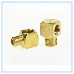 Plane elbow joint/ Machine tool lubrication Brass oil Pipe Fitting 4/6mm OD Tube Compression Fitting Connector