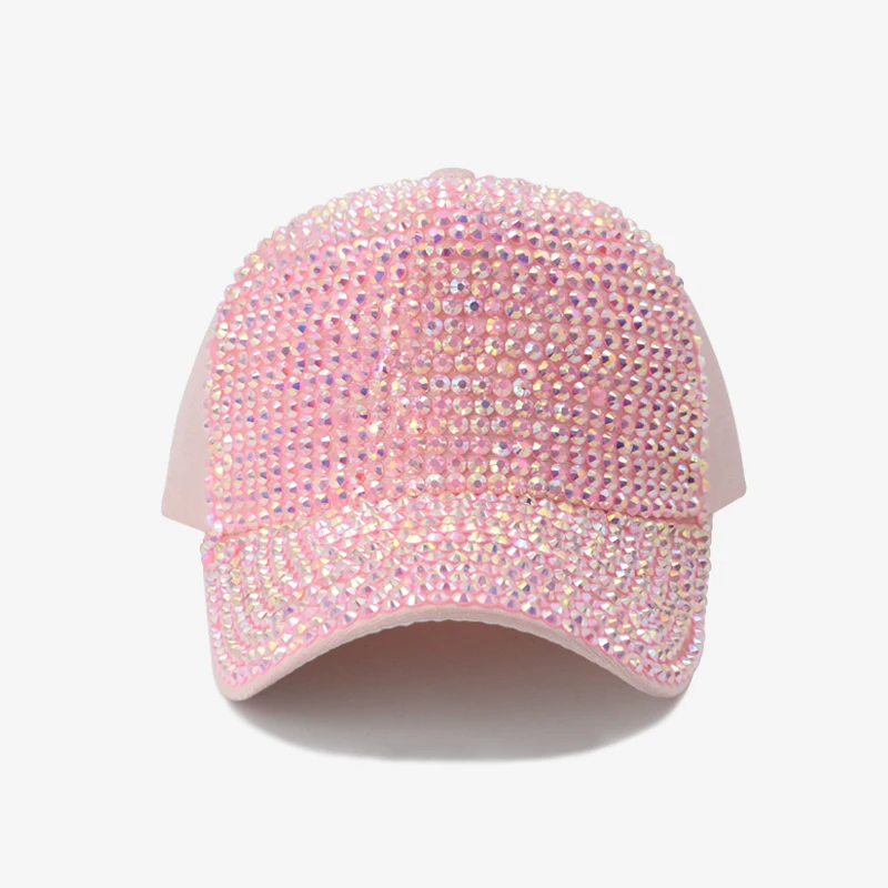 COKK Sequin Rhinestone Baseball Cap Women Snapback Hats For Women\'s Cap Adjustable Baseball Hats Bone Casquette Dad Hat Female