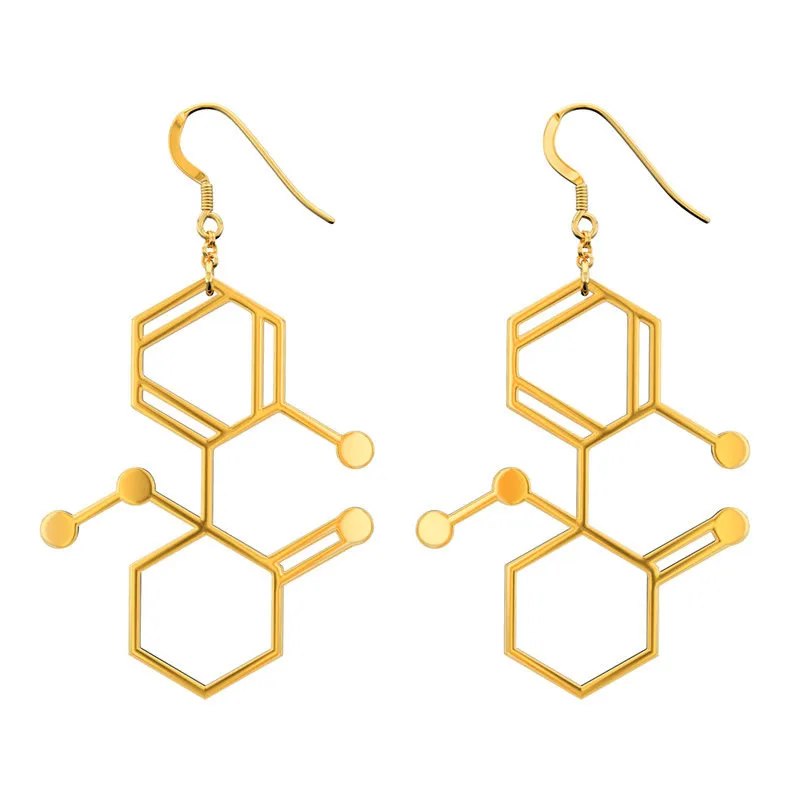 DANGGAO fashion Unique Handmade Ketamine Molecule Earrings for women girls female