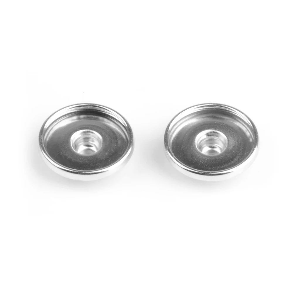 Metal Snap Button Findings 50PCS/bag 12MM 18MM 20MM For Make DIY Print Glass Snaps Cabochons Settings Bezels Jewelry