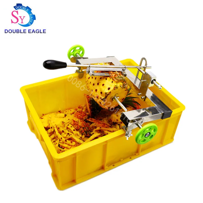 Wholesale price manual pineapple peel stripping machine/mini pineapple skin peeler/hand ananas comosus peel removing machine