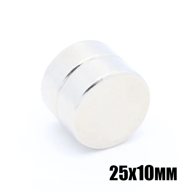 

3pcs 25x10 mm N35 Neodymium magnet gallium metal super strong magnets 25*10 mm round magnet powerful permanent magnetic