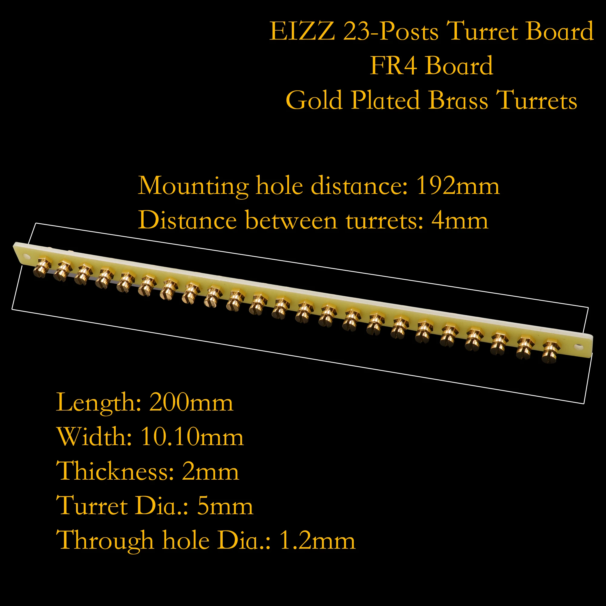 EIZZ High End FR4 Turret Board Tag Strip Terminal Lug Board For Vintage Hifi Tube Amplifier Guitar AMP DIY Project