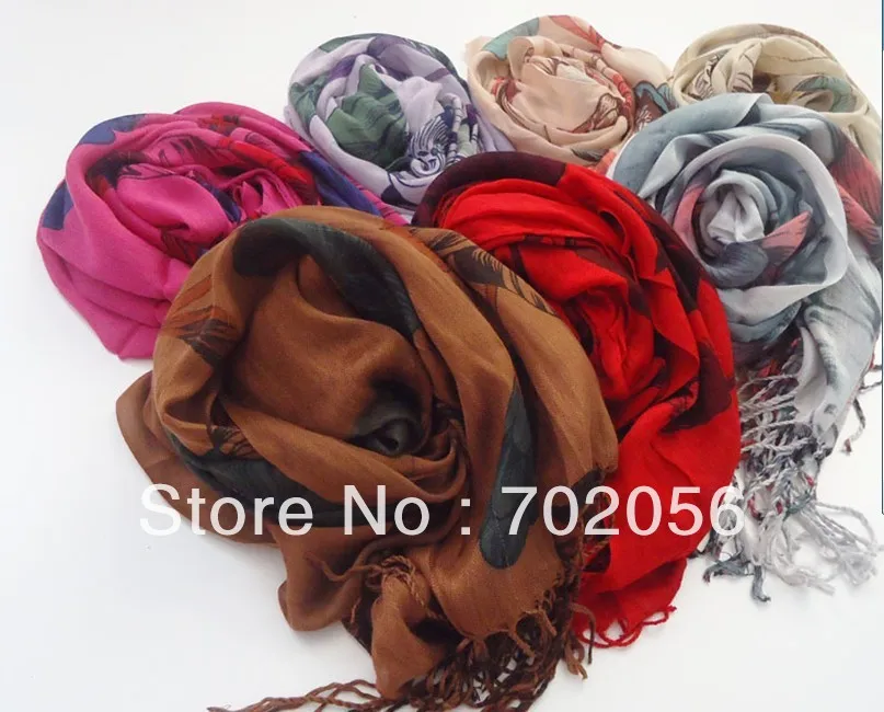 cotton floral scarf   170*60cm 18pcs/lot#3069