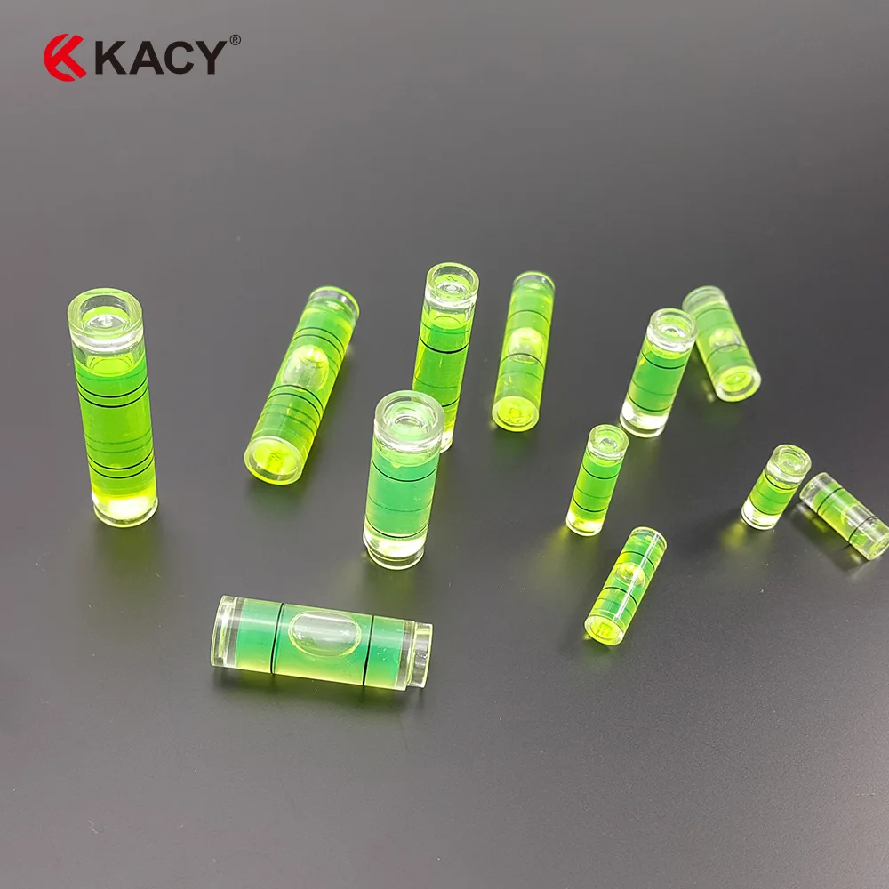 KACY 100pcs/lot different many size mixed cylinder acrylic water tube bubble leveling vials