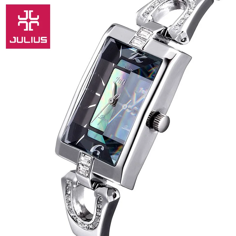 Top Julius Lady Women\'s Watch Mother-of-pearl Japan Quartz Fashion Hours Chain Lovely Business Girl Birthday Gift Box