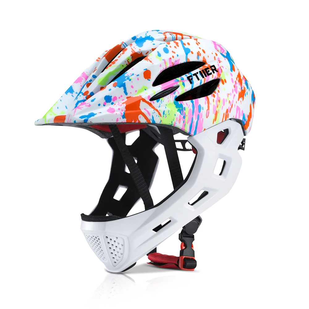 

2024 Kids Riding Helmet Full Face Skating Protect Safety LED Taillights Children Helmet Kid Balance Car S 46-53cm