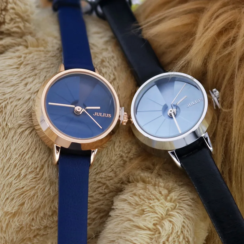 Top Julius Lady Children Women\'s Watch Retro Bending Fashion Hours Mini Cute Dress Bracelet Leather Party Girl Birthday Gift
