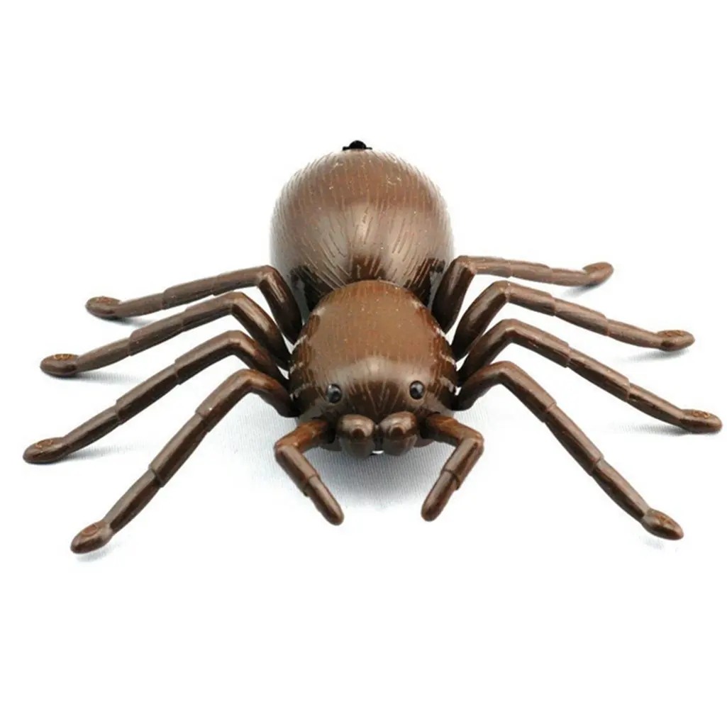 EBOYU Remote Control Electric Rc Brown Spider Infrared 360 Degree Ready to Run, Cool Creepy Crawler