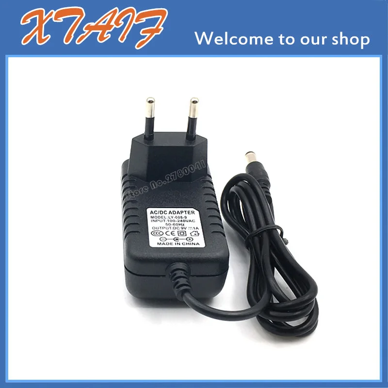 NEW 9V1A AC 100V-240V Converter Adapter DC 9V 1A  9V1000mA Power Supply EU Plug DC 5.5mm x 2.1mm Free post shipping