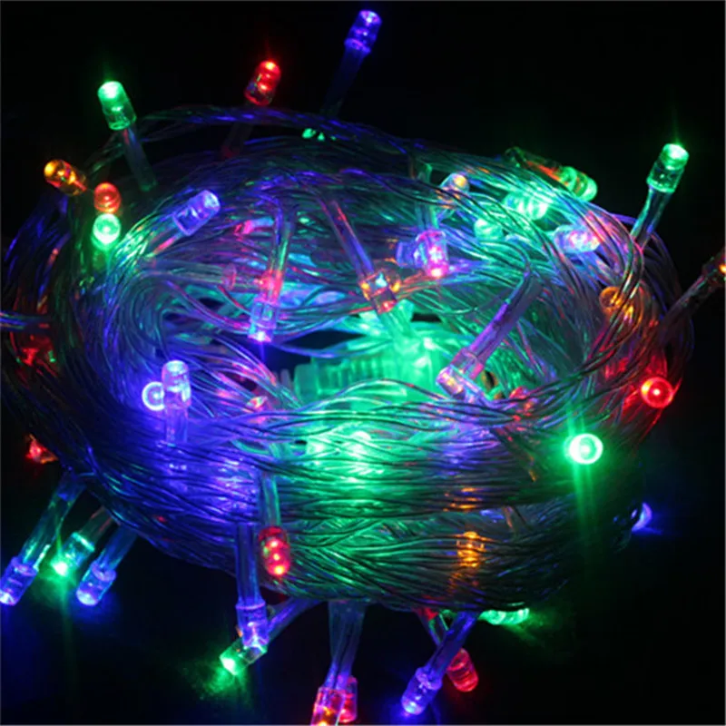 50m Waterproof Christmas LED String Lights Outdoor Twinkle Pendant Night Wedding/Party/Home Decoration Holiday Fairy Lights H-08