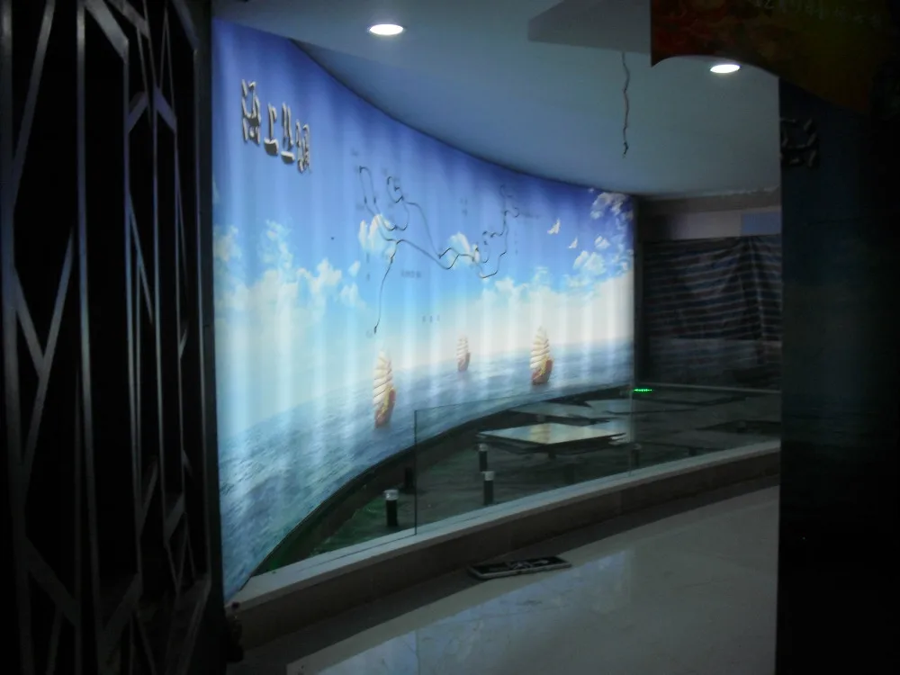 Factory fireproof printed stretch ceiling film Translucent PVC stretch ceiling film ceiling decoration