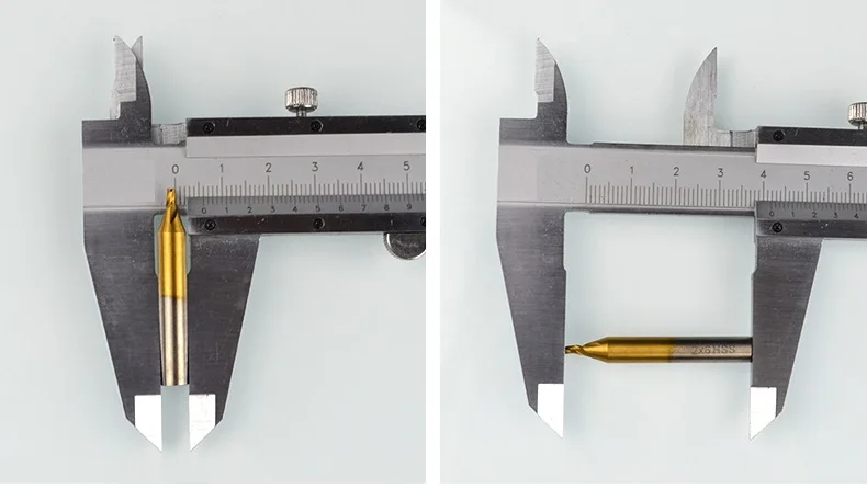 2.0mm Hss Titanized frezy do kluczowych części maszyny do cięcia narzędzia ślusarskie frezy bity wiertła 5 części/partia