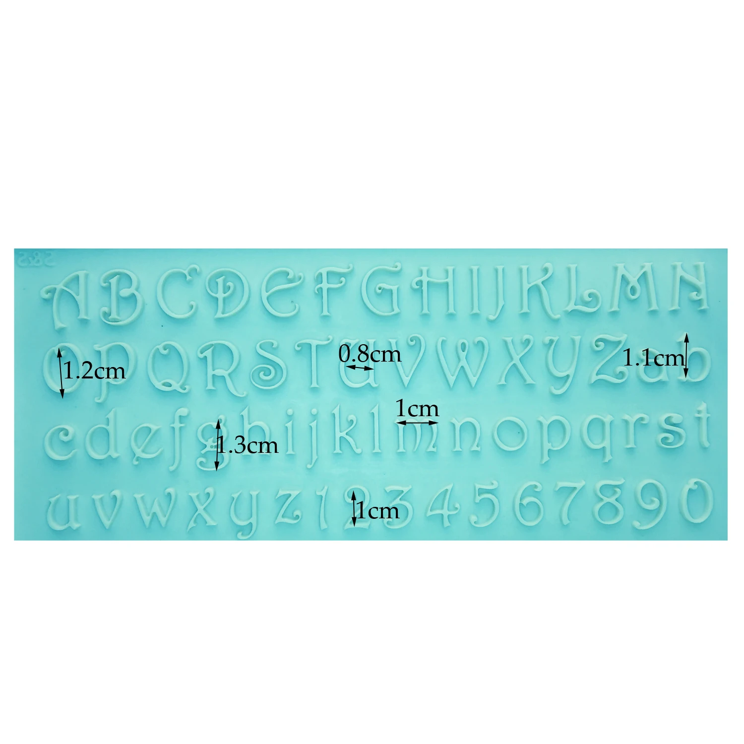 M0701 Alphabet Letter/Number silicone mold fondant mold cake decorating tools chocolate gumpaste mold