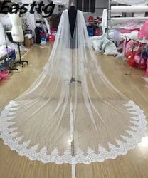 White/Ivory Lace Cape Veil 108