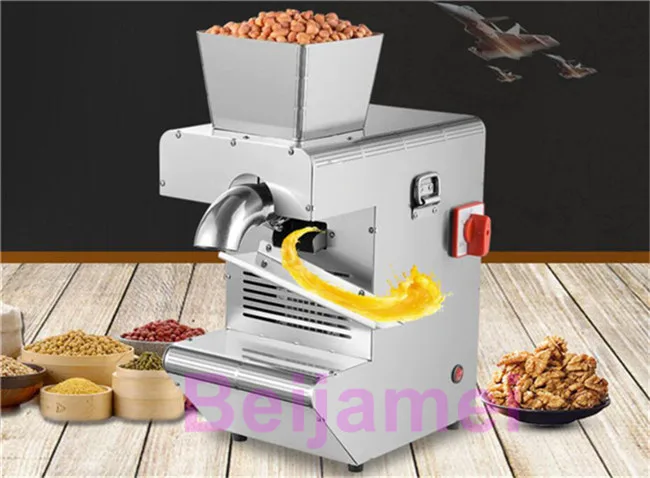 ماكينة ضغط الزيت التجارية من Faactory ماكينة ضغط الزيت من الفولاذ المقاوم للصدأ تستخدم صانع زيت الفول السوداني للسمسم/اللوز/الجوز