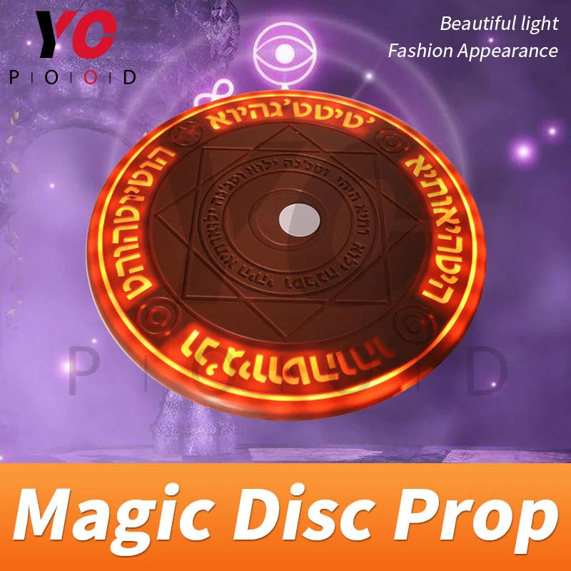 YOPOOD Magic Disc Prop Escape Room Real Life game use RFID card to trigger magic array be bright gradually 1987 Superb props