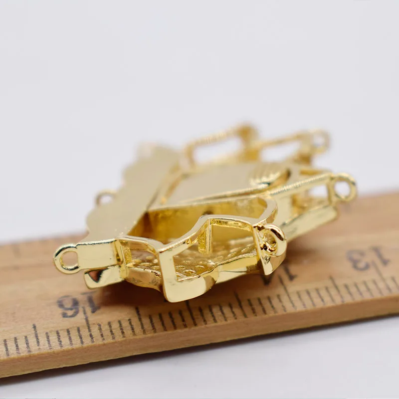 one piece 3strings white/ yellow buterfly  zircon  wholesale clasps/hooks FPPJ FOR DIY Jewelry