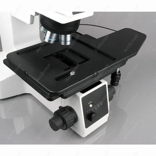 Microscopio metallurgico-AmScope Forniture 50X-500X Microscopio Metallurgico Polarizzazione Campo Scuro con 3MP Fotocamera Digitale