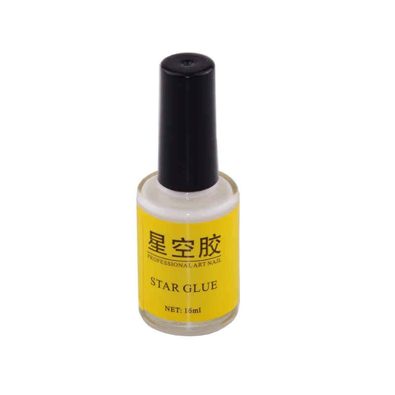 15 ml schnell trocknender Nagelkunstkleber für Folienaufkleber, selbstklebender Sternkleber, Maniküre-Dekoration, Werkzeug, Transferspitzen, Zubehör – Detail 5