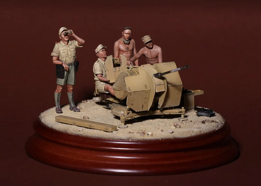 1/35 Resin Figures Model Kits DAK crew for 2 cm Flak 38 Unassembled unpainted